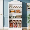 Tribesigns Shoe Racks & Cabinets|Shoe Racks & Cabinets*Freestanding Shoe Cabinet, 72.8" Wood 5 Tiers Shoe Storage Rack