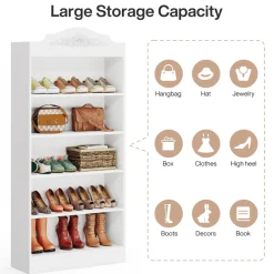 Tribesigns Shoe Racks & Cabinets|Shoe Racks & Cabinets*Freestanding Shoe Cabinet, 72.8