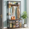 Tribesigns Shoe Racks & Cabinets|Shoe Racks & Cabinets*Front view of 's Coat Rack Shoe Bench, Entryway Hall Tree with Hooks & Shelves.