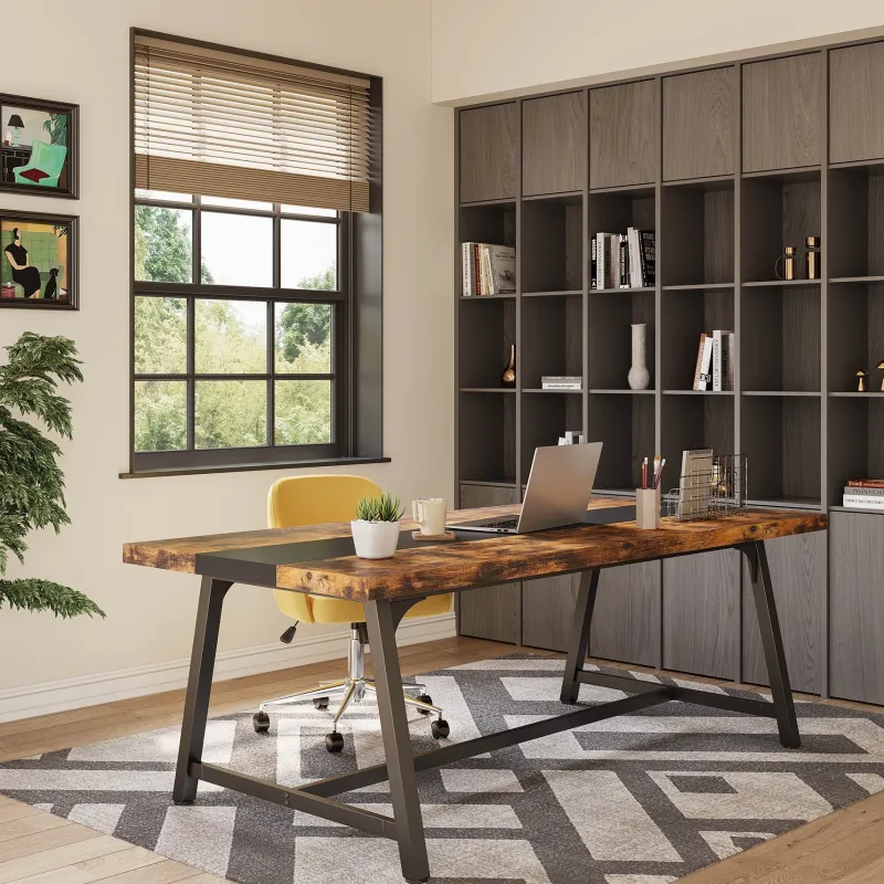 Tribesigns Desks*6FT Conference Table, 70.8” Executive Desk Office Computer Meeting Table
