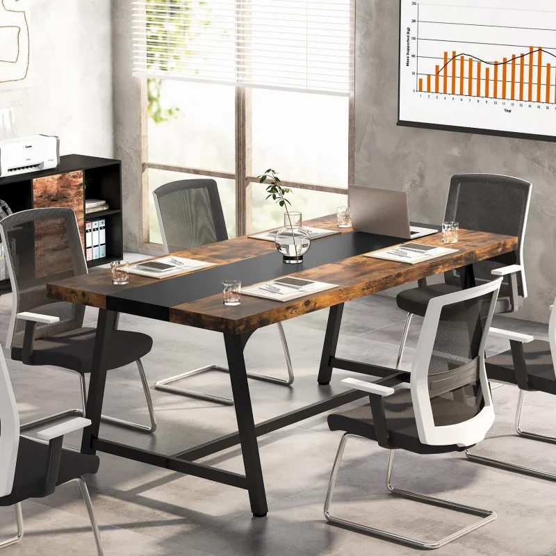 Tribesigns Desks*6FT Conference Table, 70.8” Executive Desk Office Computer Meeting Table
