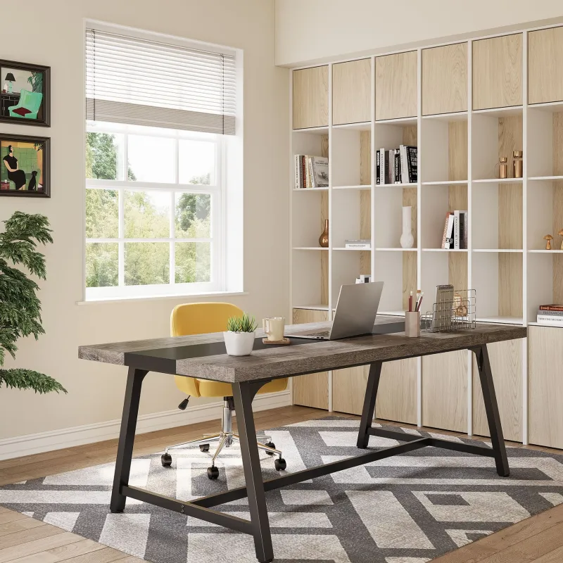 Tribesigns Desks*6FT Conference Table, 70.8” Executive Desk Office Computer Meeting Table