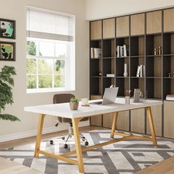 Tribesigns Desks*6FT Conference Table, 70.8” Executive Desk Office Computer Meeting Table