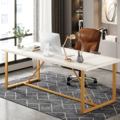 Tribesigns Desks*6FT Conference Table, 70.9’’ Modern Large Executive Computer Desk
