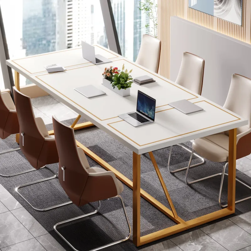 Tribesigns Desks*6FT Conference Table, 70.9’’ Modern Large Executive Computer Desk