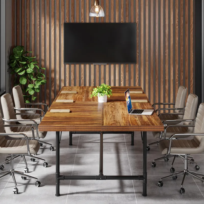 Tribesigns Desks*6FT Conference Table, 70.8" Rectangle Training Table Boardroom Desk