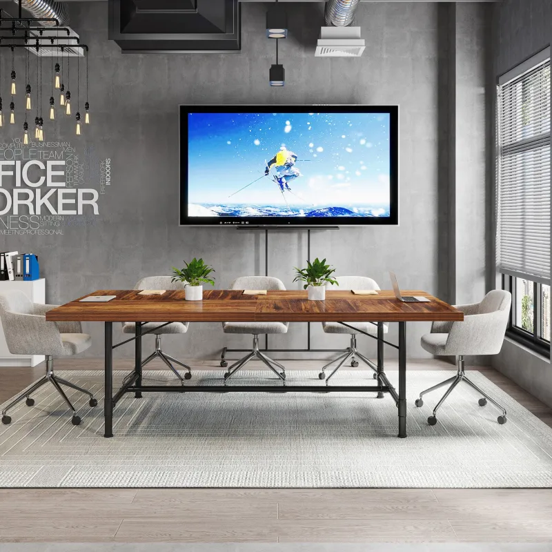 Tribesigns Desks*6FT Conference Table, 70.8" Rectangle Training Table Boardroom Desk