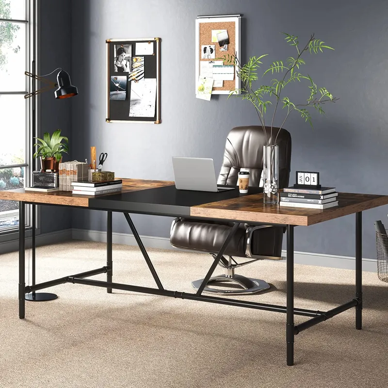 Tribesigns Desks*6FT Conference Table, 70.8 x 35.4 inch Meeting Table Computer Desk