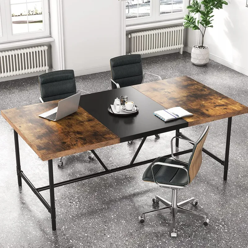 Tribesigns Desks*6FT Conference Table, 70.8 x 35.4 inch Meeting Table Computer Desk