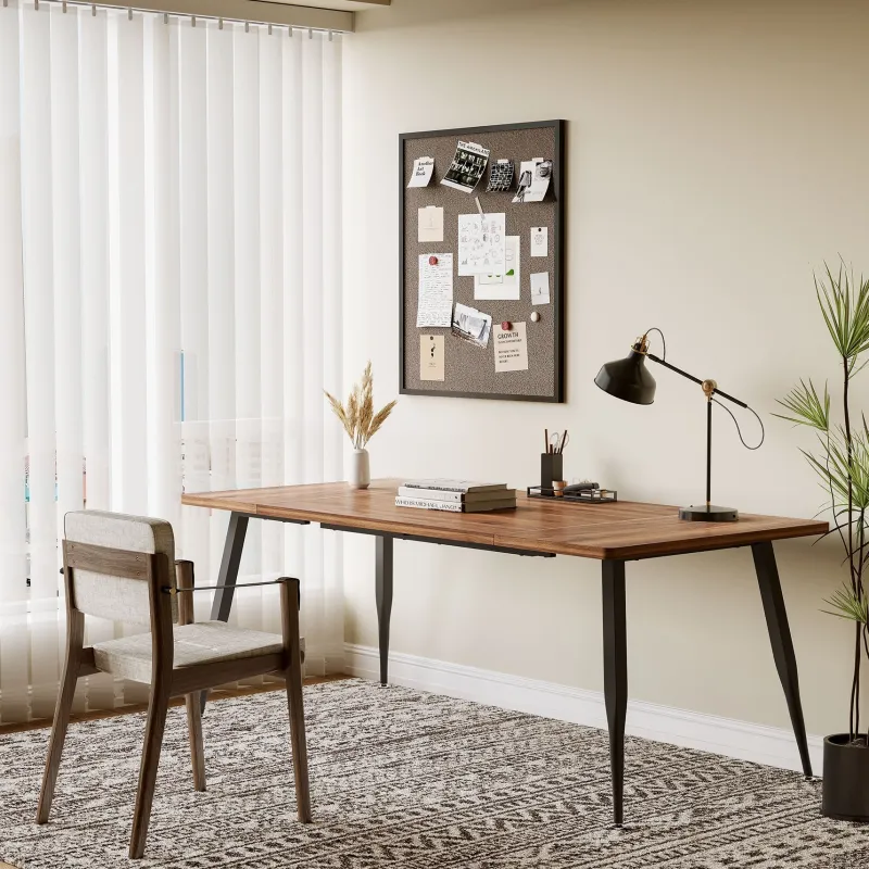 Tribesigns Desks*6FT Conference Table, Rectangular Meeting Room Table Seminar Desk