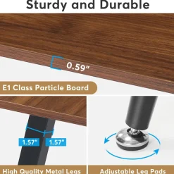 Tribesigns Desks*6FT Conference Table, Rectangular Meeting Room Table Seminar Desk