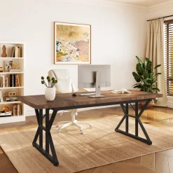 Tribesigns Desks*6FT Conference Table, Rectangle Meeting Room Table Executive Desk