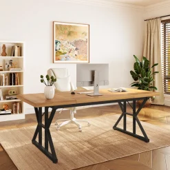 Tribesigns Desks*6FT Conference Table, Rectangle Meeting Room Table Executive Desk