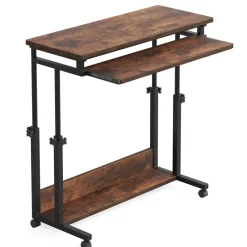 Tribesigns Desks*Height Adjustable Desk, Rolling Standing Desk Portable Desk
