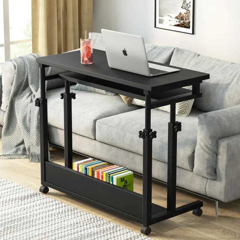 Tribesigns Desks*Height Adjustable Desk, Rolling Standing Desk Portable Desk