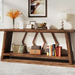 Tribesigns Console Tables|Console Tables*70.9-Inch Console Sofa Table with Storage for Entryway Living Room