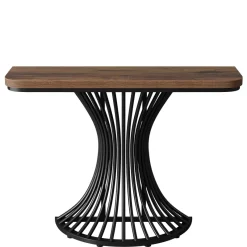 Tribesigns Console Tables|Console Tables*39-Inch Console Table, Accent Sofa Table with Geometric Metal Base