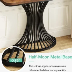 Tribesigns Console Tables|Console Tables*39-Inch Console Table, Accent Sofa Table with Geometric Metal Base