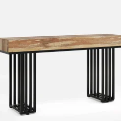 Tribesigns Console Tables|Console Tables*55-inch Console Table, Modern Entryway Table with Metal Legs