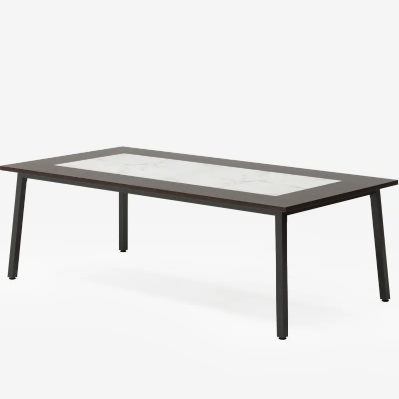 Tribesigns Dining Tables*79-Inch Dining Table for 8-10 People, Modern Kitchen Dinner Table