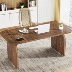 Tribesigns Desks*63-Inch Executive Desk, Rectangular Office Computer Desk Workstation
