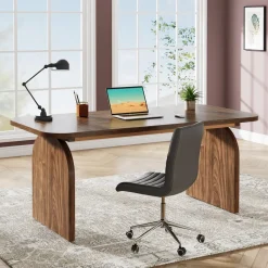 Tribesigns Desks*63-Inch Executive Desk, Rectangular Office Computer Desk Workstation