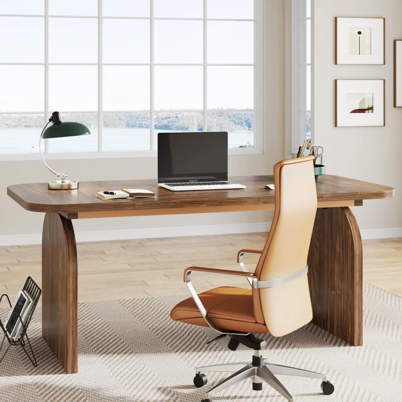 Tribesigns Desks*63-Inch Executive Desk, Rectangular Office Computer Desk Workstation
