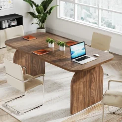 Tribesigns Desks*63-Inch Executive Desk, Rectangular Office Computer Desk Workstation