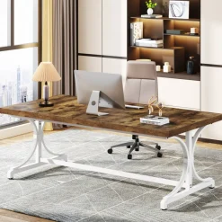 Tribesigns Desks*62.4-Inch Executive Desk, Rectangle Conference Table for 4-6 People