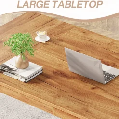 Tribesigns Desks*63-inch Executive Desk, Wood Computer Desk Conference Table