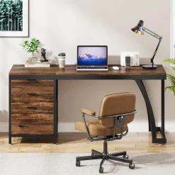 Tribesigns Desks*Industrial Computer Desk, 59
