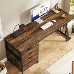 Tribesigns Desks*Industrial Computer Desk, 59