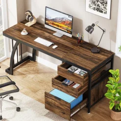 Tribesigns Desks*Industrial Computer Desk, 59