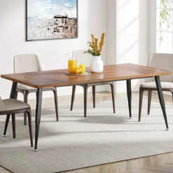 Tribesigns Dining Tables*Industrial Dining Table, 70.9