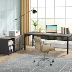 Tribesigns Desks*Industrial L - Shaped Desk, 71