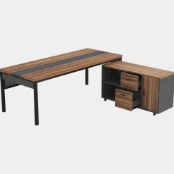 Tribesigns Desks*Industrial L - Shaped Desk, 71