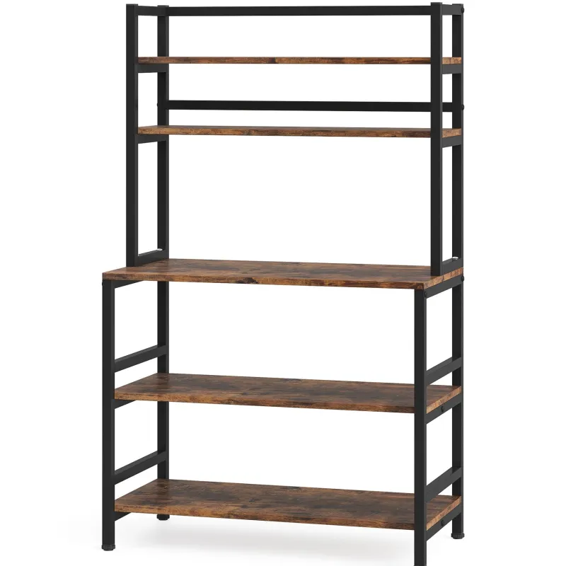 Tribesigns Baker's Racks|Baker's Racks*Kitchen Baker's Rack, 5-Tier Microwave Oven Stand with Hutch