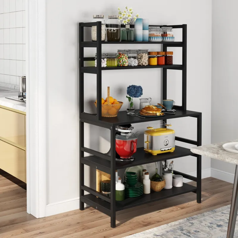 Tribesigns Baker's Racks|Baker's Racks*Kitchen Baker's Rack, 5-Tier Microwave Oven Stand with Hutch