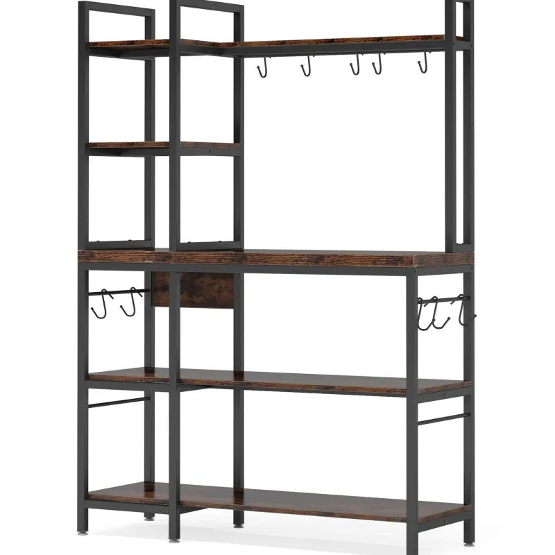 Tribesigns Baker's Racks|Baker's Racks*Kitchen Baker's Rack, 5-Tier Utility Storage Shelf with Hutch