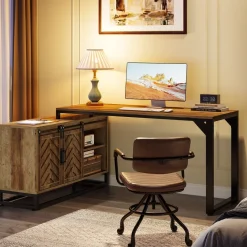 Tribesigns Desks*L - Shaped Executive Desk, 53
