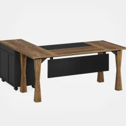 Tribesigns Desks*L - Shaped Executive Desk, 63" Computer Desk With File Cabinet