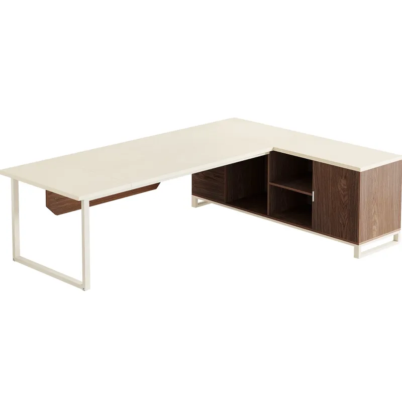 Tribesigns Desks*Large L - Shaped Desk, 70.87" Executive Desk with 55" File Cabinet
