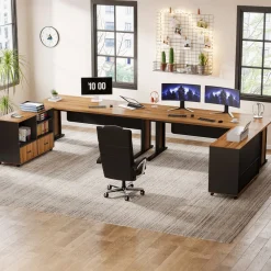 Tribesigns Desks*Large L - Shaped Desk, 63