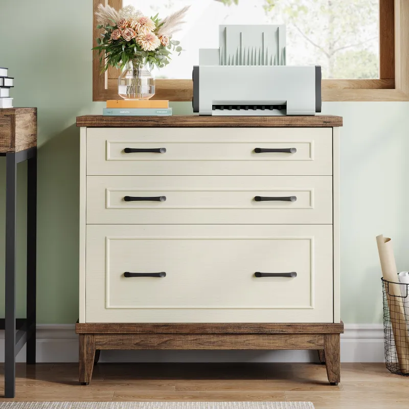 Tribesigns File Cabinets|File Cabinets*Lateral File Cabinet, 3 - drawer Filing Cabinet For A4/letter/legal Size