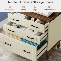 Tribesigns File Cabinets|File Cabinets*Lateral File Cabinet, 3 - drawer Filing Cabinet For A4/letter/legal Size
