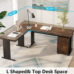 Tribesigns Desks*L-Shaped Desk, 83