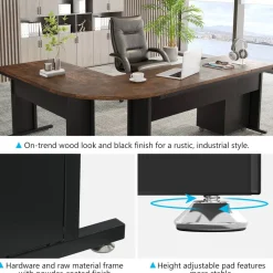 Tribesigns Desks*L-Shaped Desk, 83