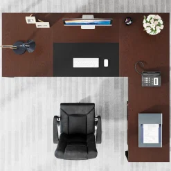 Tribesigns Desks*L-Shaped Desk, 70.8’’ Executive Desk with Mobile File Cabinet