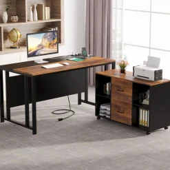 Tribesigns Desks*L-Shaped Desk, 55