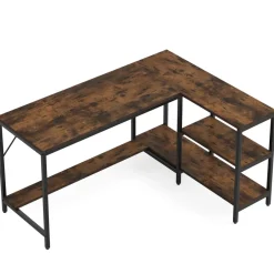 Tribesigns Desks*L-Shaped Desk, Reversible Corner Computer Desk with Storage Shelves